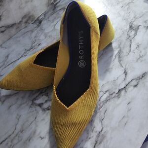 Rothy Mustard Flats